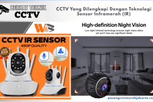 CCTV Yang Dilengkapi Dengan Teknologi Sensor Inframerah (IR)