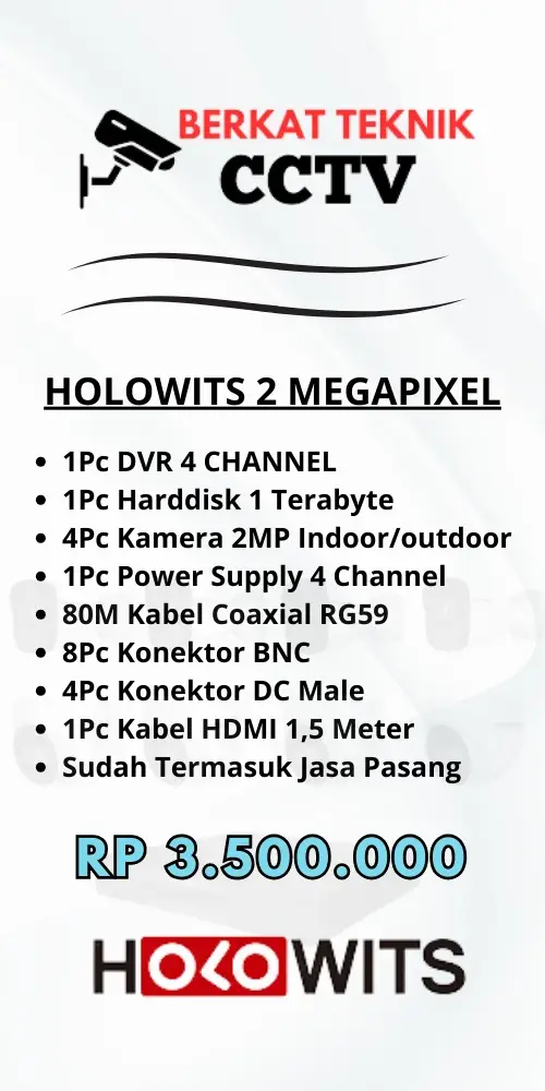 pasang cctv holowits