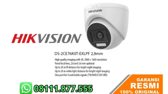 Harga Kamera CCTV Hikvision 5MP Outdoor DS-2CE76K0T-EXLPF